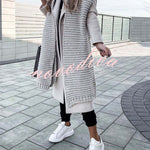 Winter handmade thick wool knitted scarf