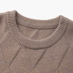 Diamond Knit Crewneck Sweater