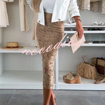 Ellien Solid Color Button Long Sleeve Crop Lapel Blazer