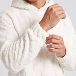KZZ Fleece-lined letter-embroidered hoodie and elastic-waist trousers