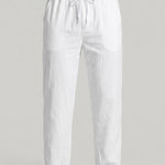 KZZ Men's Casual Straight-Leg Cropped Trousers