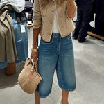 Joy To The World Tweed Metal Button Pocket Jacket