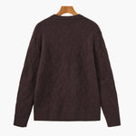 Diamond Knit Crewneck Sweater