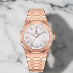 KingRoyal Luxury Men's Watch - Heavy Stainless Steel Watch with Octagonal Case