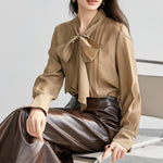 Georgette Tie Neck Blouse