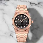 KingRoyal Luxury Men's Watch - Heavy Stainless Steel Watch with Octagonal Case