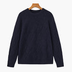 Diamond Knit Crewneck Sweater