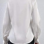 Stylish Ruffled Tiered Lapel Long-sleeved Shirt