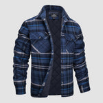 Douglas™ | Quilt-Lined Plaid Flannel Bomber Jacket