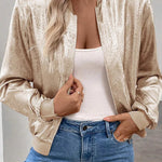 Stylish Loose-fitting Long-sleeved Zipper Casual Jacket