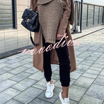Winter handmade thick wool knitted scarf