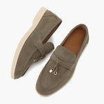 Old Money Suede Lady Loafers