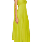 Exquisite Princess Pleated Off Shoulder with Scarf Party Maxi Dress