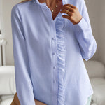 Temperament Commuter Buttoned Long Sleeve Shirt