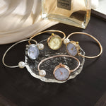 Fashionable Mother-of-Pearl Diamond Pointer Bracelet Watch