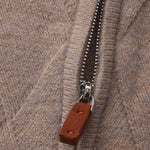 Heritage Diamond Knit Zip Cardigan