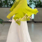 Romantic Journey Chiffon Ruffle Batwing Sleeve Top and Elastic Waist Pocket Loose Pants Set