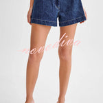 Abel Denim High Waist Relaxed Fit Shorts