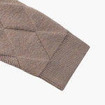 Heritage Diamond Knit Zip Cardigan