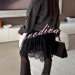 Upper East Chic Knit Wide Neck Long Sleeve Relaxed Sweater
