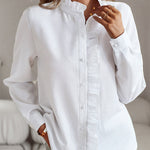 Temperament Commuter Buttoned Long Sleeve Shirt