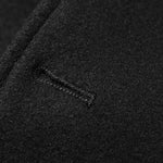 KZZ Men's Solid Color Overcoat, Elegant, Casual, Comfortable Long-Sleeved Button-Down Jacket