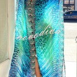Quirky Printed V Neck Cover Up