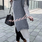 Winter handmade thick wool knitted scarf