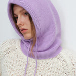 Stylish and Warm Neck Warmer One-piece Knitted Wool Hat