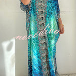 Quirky Printed V Neck Cover Up