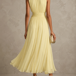 Iselle | Roxanne Ruched Waist Sleeveless Maxi Dress