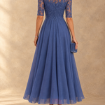 Abella Lace and Chiffon Dress