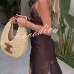 Elouise Satin Lace Trim V-neck Asymmetrical Hem Slip Mini Dress