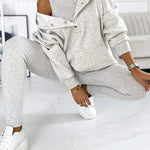 Casual and Comfortable Three-piece Sweatshirt Set