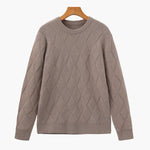 Diamond Knit Crewneck Sweater
