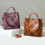 Floral Leather Crossbody Bag