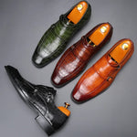 Men's Leather Monk Strap Dress Shoes | Refined Formal Style