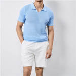 Marcus Mesh-Knit Polo