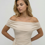 Celeste Moreau | Elegant Off Shoulder Maxi Dress For Women