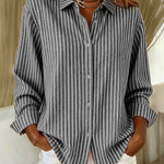 Jacqueline™ | Striped Button-Down Shirt