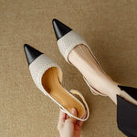Capri Leather Slingback Heels