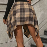 Urban Flannel Plaid Skirt