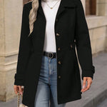 Charlotte Buttoned Trench Coat