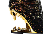 Starlit Wolf Skull Ankle Boots