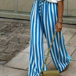 Capri Stripe Palazzo Pants