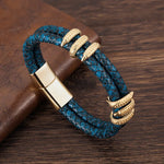 Golden Claw Leather Bracelet