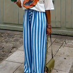 Capri Stripe Palazzo Pants