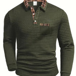 Patterned polo shirt