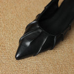 Palermo Pleat Slingback Heels