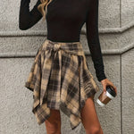 Urban Flannel Plaid Skirt